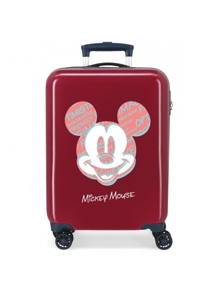 Maleta cabina Mickey & Minnie Ship roja
