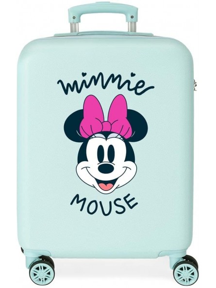 entre De acuerdo con Encantada de conocerte Maleta cabina Disney Minnie Smile