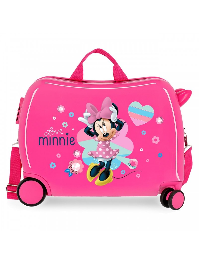 Maleta correpasillos Disney Love Minnie rosa