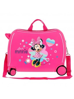 Maleta correpasillos Disney Love Minnie rosa