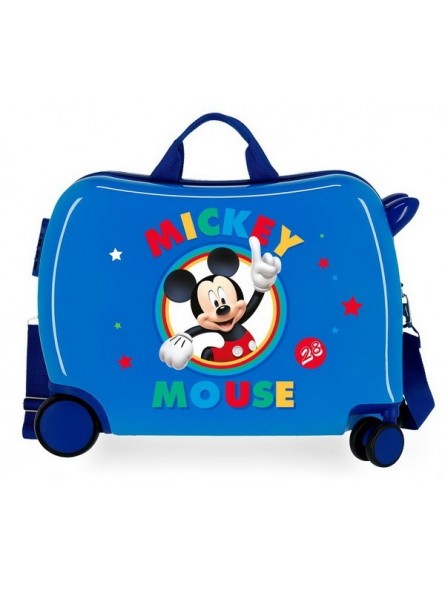 Maleta correpasillos Disney Circle Mickey azul