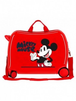 Maleta infantil correpasillos Disney Mickey Mouse Fashion rojo