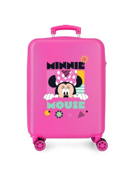 Maleta de cabina Disney Minnie geometric rosa