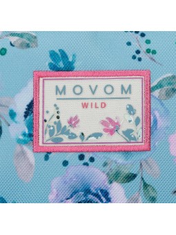 Mochila escolar adaptable dos compartimentos Movom Wild Flowers