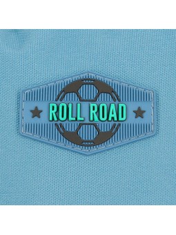 Mochila escolar dos compartimentos adaptable a carro Roll Road Soccer