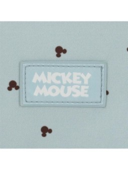Mochila escolar doble compartimento Mickey y Minnie kisses