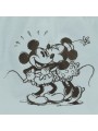 Mochila escolar doble compartimento adaptable a carro Mickey y Minnie kisses