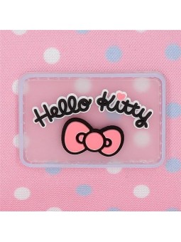 Mochila escolar adaptable Hello Kitty Hearts & Dots
